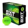 Sppartos Sixit Lite Cricket Tennis Balls – Pack of 6 | Green Color | Standard Size | Durable Rubber for Practice & Casual Play | Lightweight | Ideal for Adults