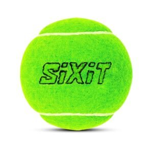 Sppartos Sixit Lite Cricket Tennis Balls – Pack of 6 | Green Color | Standard Size | Durable Rubber for Practice & Casual Play | Lightweight | Ideal for Adults