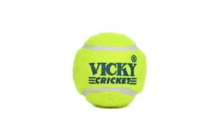 Vicky Cricket Tennis Balls - Pack of 6 | Green Color | Light Weight 75g | High Bounce Rubber Balls for Outdoor Sports & Practice