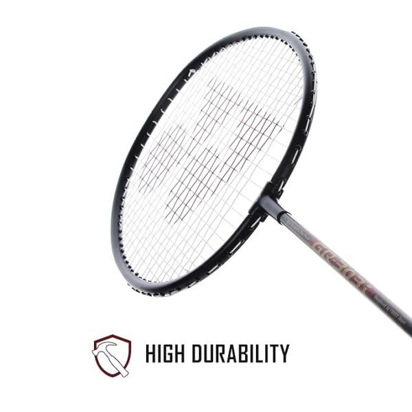 Yonex GR 303i Black Aluminium Badminton Racquet with Full Cover(Made in India)