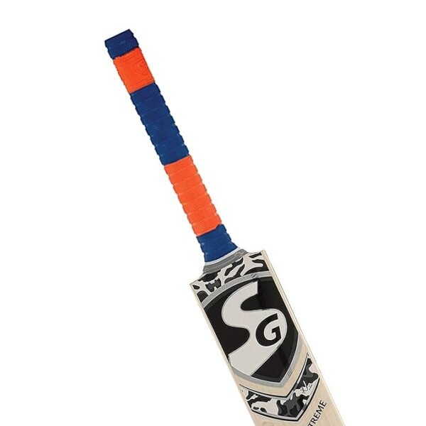 SG Players Bat Grip | Orange blue | Textured | Men & Boys | Soft Feel | Shock Absorption | Single Grip | Improved Control & Comfort