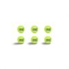 Vicky Cricket Tennis Balls - Pack of 6 | Green Color | Light Weight 75g | High Bounce Rubber Balls for Outdoor Sports & Practice