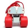 JJ Jonex Baby Deluxe Red Adjustable Quad Roller Skates Kids Suitable for Age Group 3 -7 Years Old (MYC), Size Free