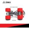 JJ Jonex Baby Deluxe Red Adjustable Quad Roller Skates Kids Suitable for Age Group 3 -7 Years Old (MYC), Size Free
