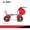 JJ Jonex Baby Deluxe Red Adjustable Quad Roller Skates Kids Suitable for Age Group 3 -7 Years Old (MYC), Size Free