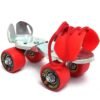 JJ Jonex Baby Deluxe Red Adjustable Quad Roller Skates Kids Suitable for Age Group 3 -7 Years Old (MYC), Size Free