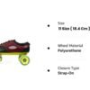 Jonex JJ Fix Body Speed Wheel Quad Shoe Skates Profesional For Kids With Free Bag 11 Size Uk (18.4 CM) (MYC) (11),Black