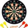 Storio Premium Magnetic Dart Board with 4 Darts - Fun Indoor and Outdoor Dart Game Set Toys for All Ages Kids, Boys and Girls - 15 Inch #1 Best Seller in Target Games & Darts