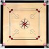 Superior Matte Finish Practice Carrom Board for Serious Professional Practice with Coins Striker and Powder Black New(32 inch Carrom TS-2)