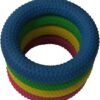 Tima Deck Tennis Rings: Outdoor Party, Beach & Playground Game for Adults, Kids & Families - Set of 4 Rubber Disks for Tennikoit Games (Dotted)